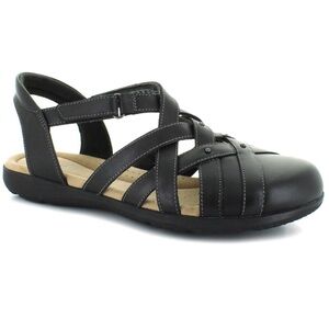 Women’s Clarks Closed Toe Sandals - Black Size 8.5